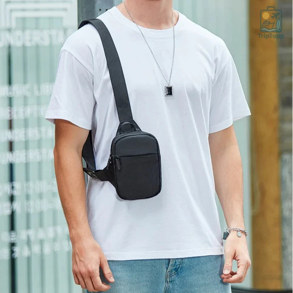 Product image page of Mini Sling Cross Bag MoveLite small travel sling bag for essentials and security