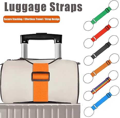 Front view of the BagLink Travel Luggage Connector Strap - travel bag, perfect for Australian travellers