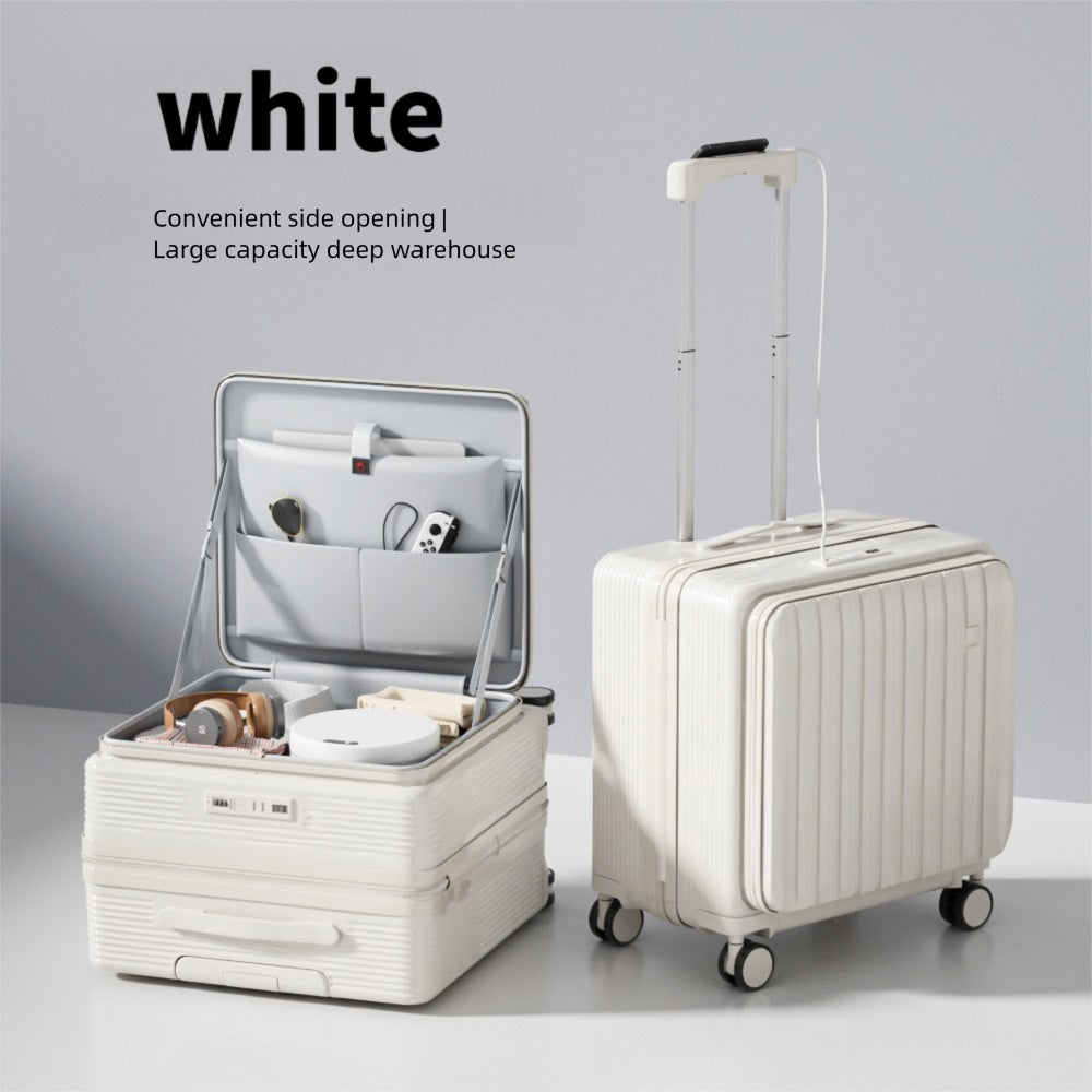 AeroVault Smart Carry-On travel suitcase with secure combination lock