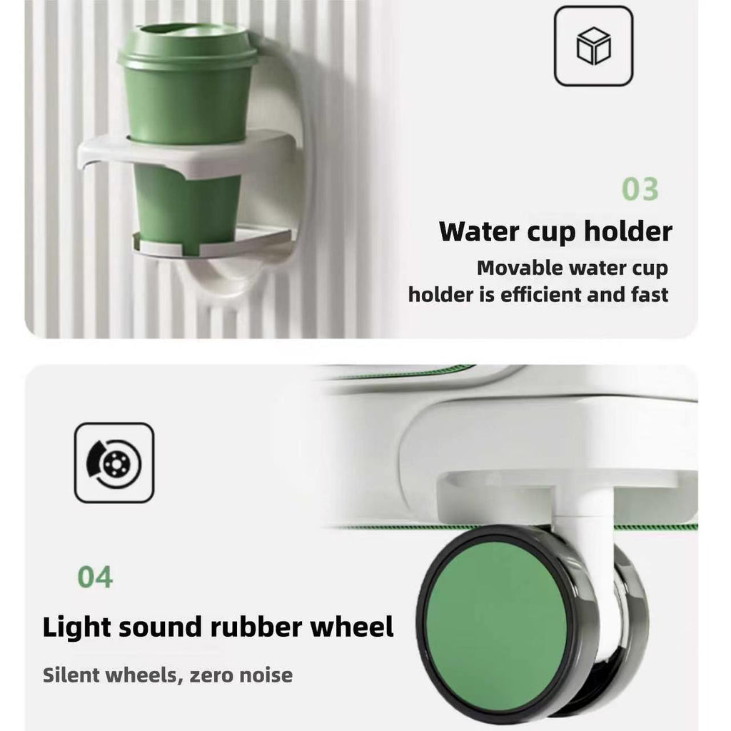 AeroVault Smart Carry-On carry-on luggage with integrated cup holder