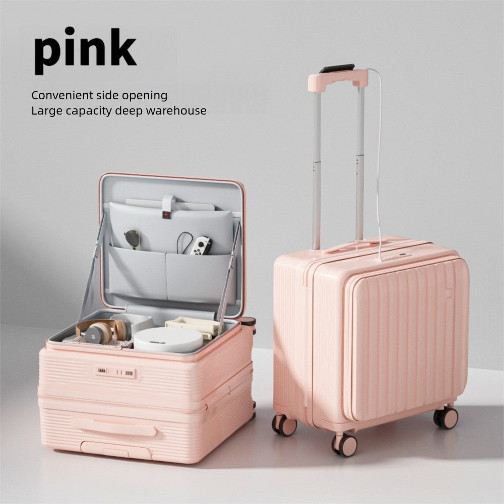 AeroVault Smart Carry-On lightweight travel luggage with password lock