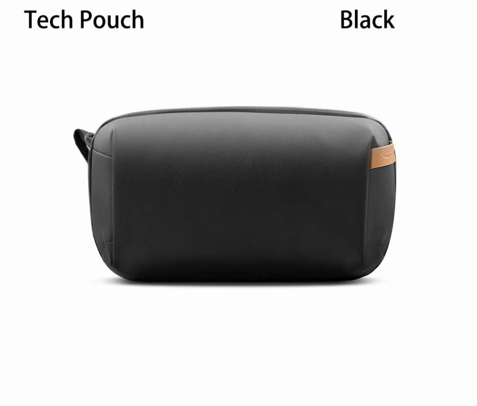 product image CarryOn Tech Black tech pouch on a white background with 'Tech Pouch' and 'Black' text.