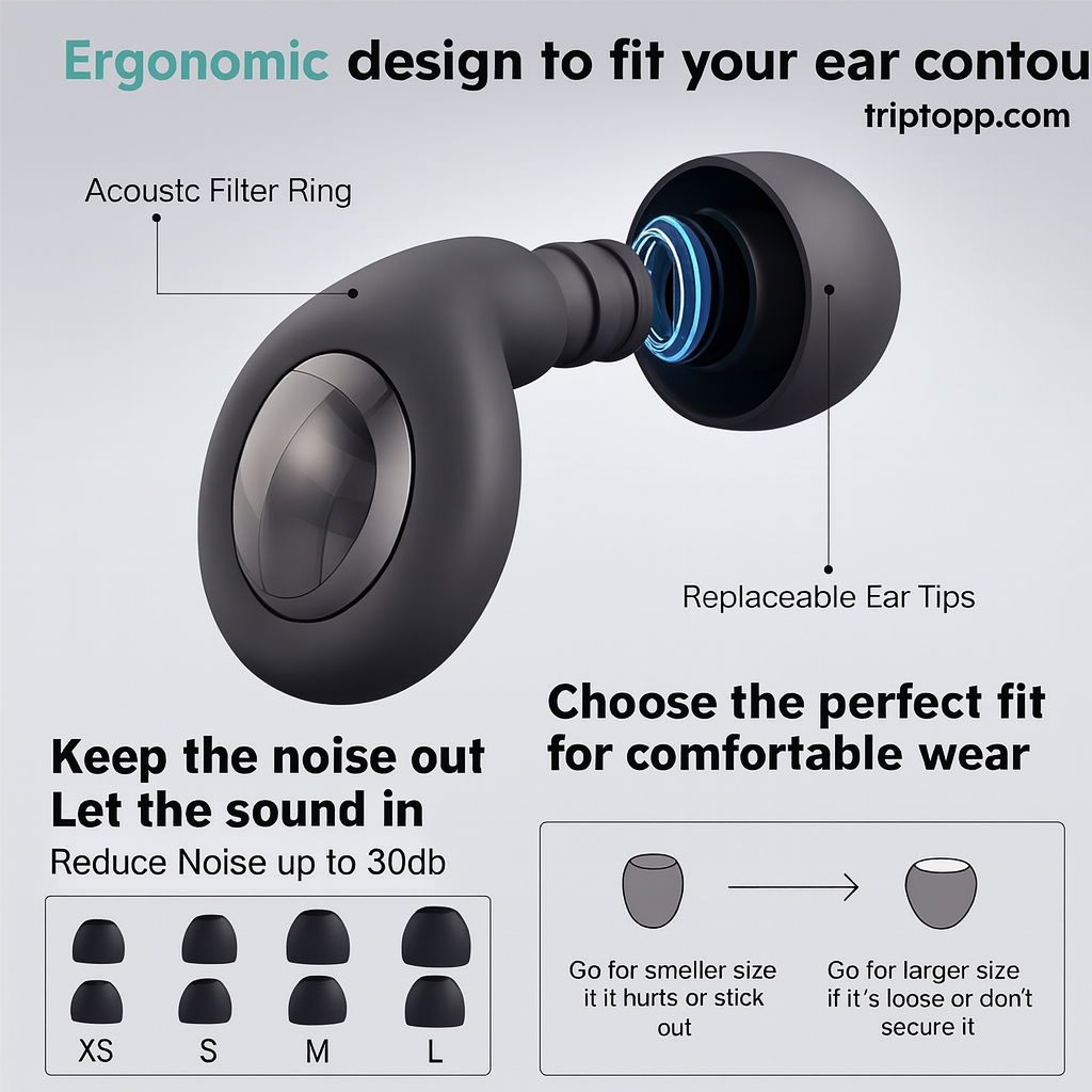 Product image page of Ear Plugs Noise Reduction