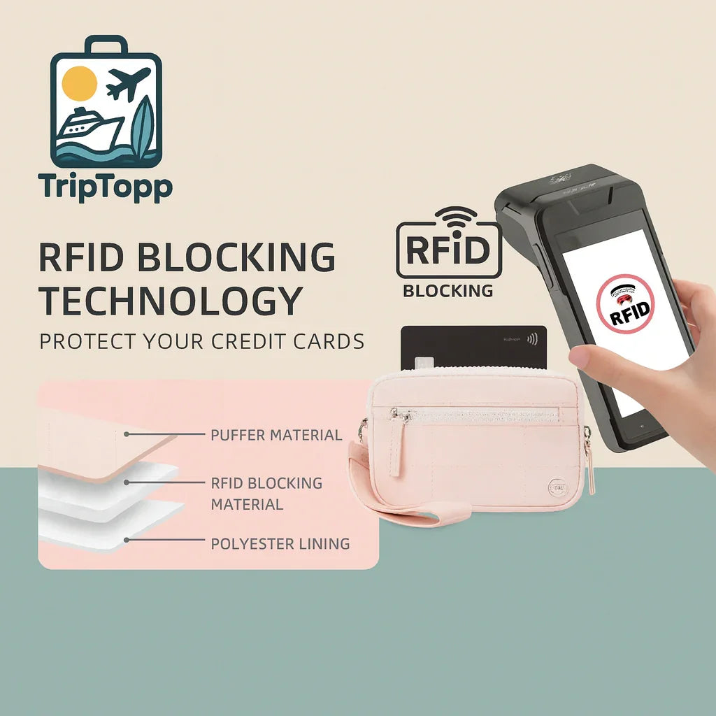 Product image page of RFID Wallet Wristlet