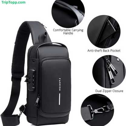 Anti Theft Cross Body Bag