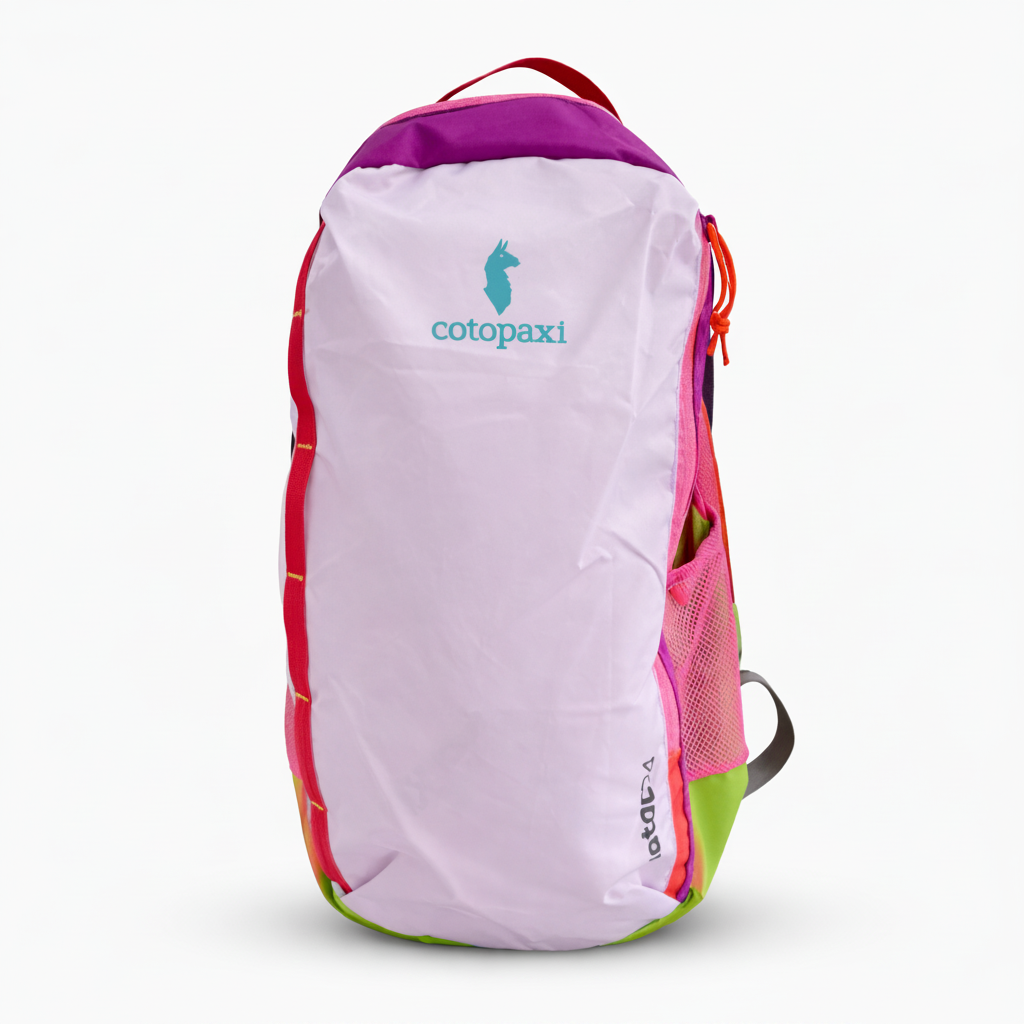 Front Product image with white background Colorful backpack with Compact foldable backpack for travel and holidays