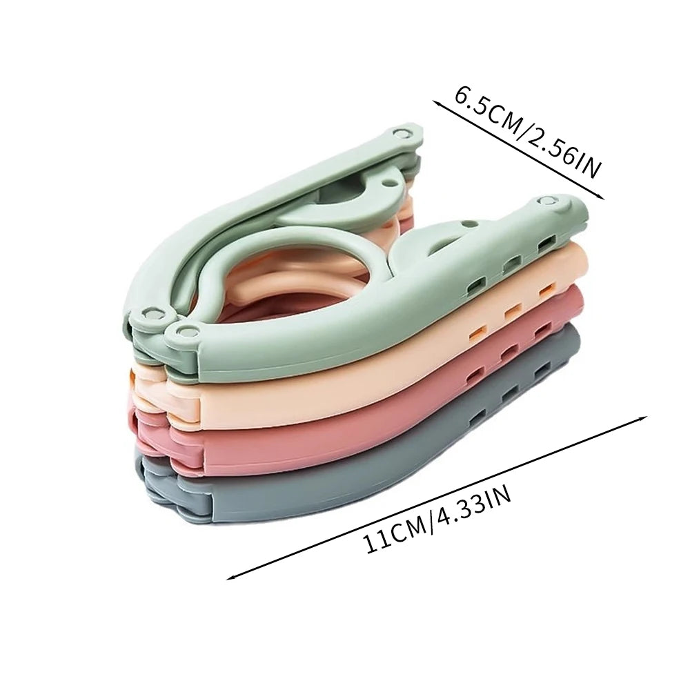 Foldable travel clothes hangers 10pcs compact lightweight set sizing