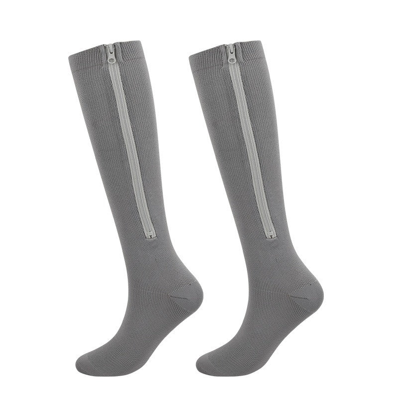 Front view of the Zipper Compression Socks - packing organiser, perfect for Australian travellers