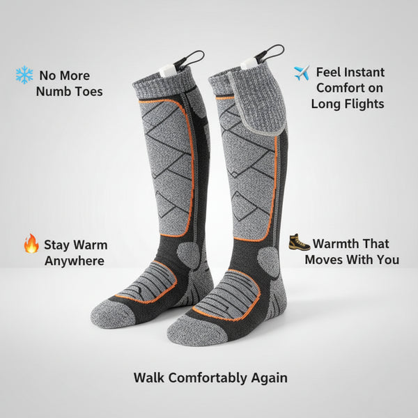 Heated Socks|USB Rechargeable Winter Foot Warmers