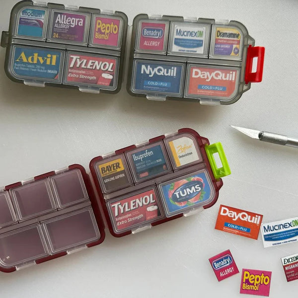 Travel Pills Organizer Box