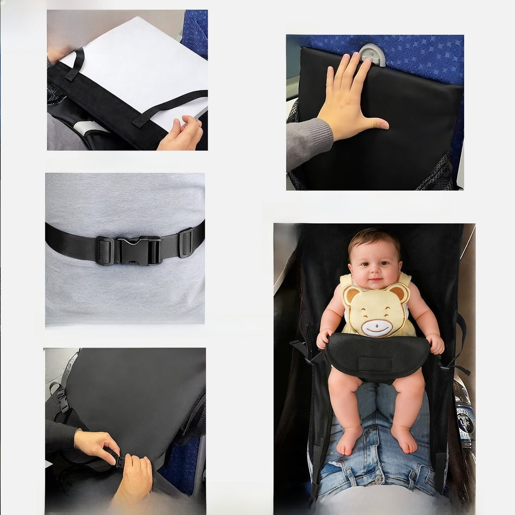 Kids flight bed seat extender side view footrest hanging bed 3-in-1 design