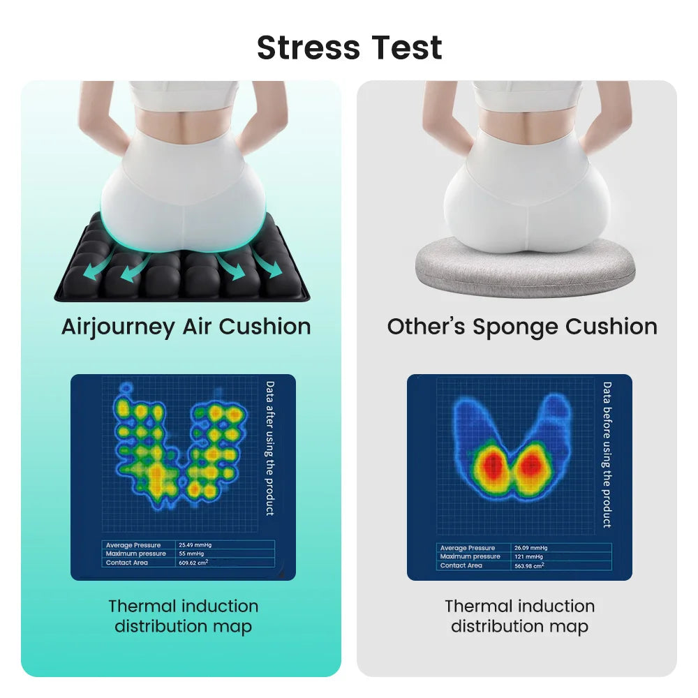 Page Icon ComfyJet™ Ergonomic portable travel cushion with built-in air pump