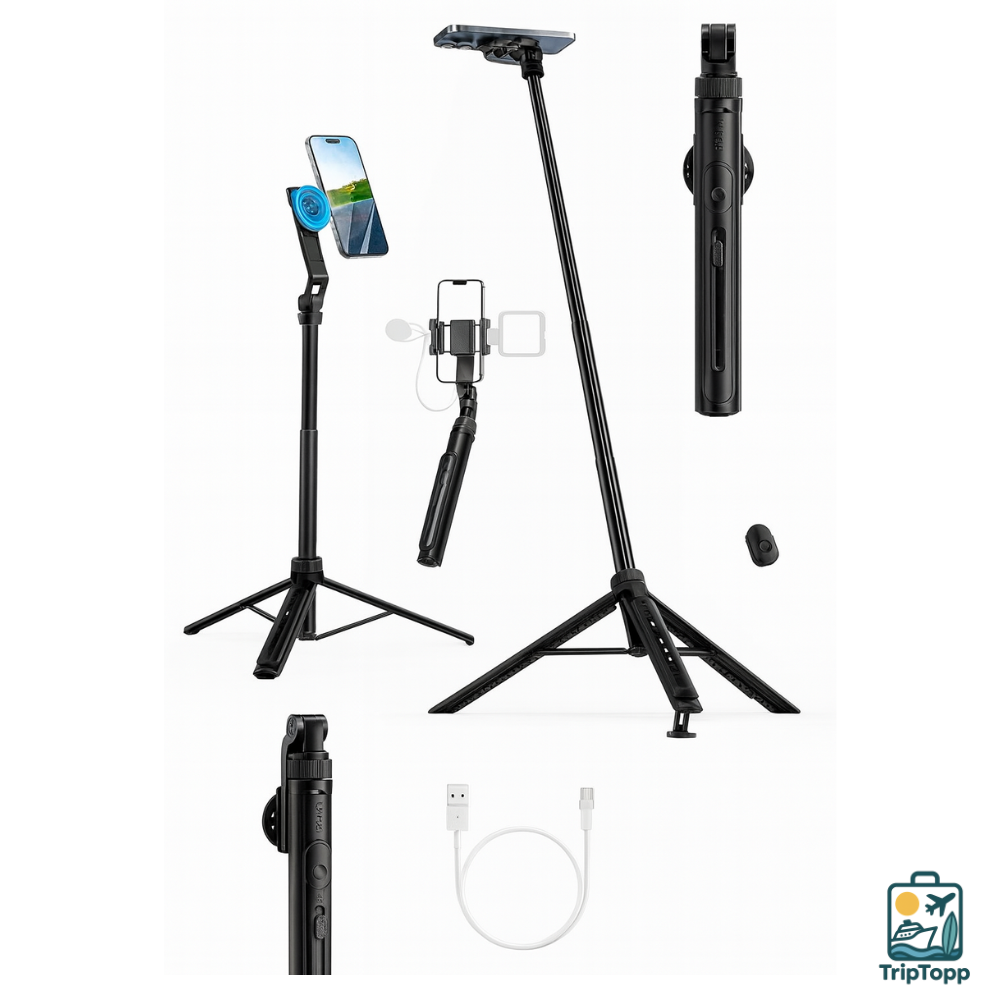 Product image page of Selfie Stick 1.44M with MagSafe Clamp