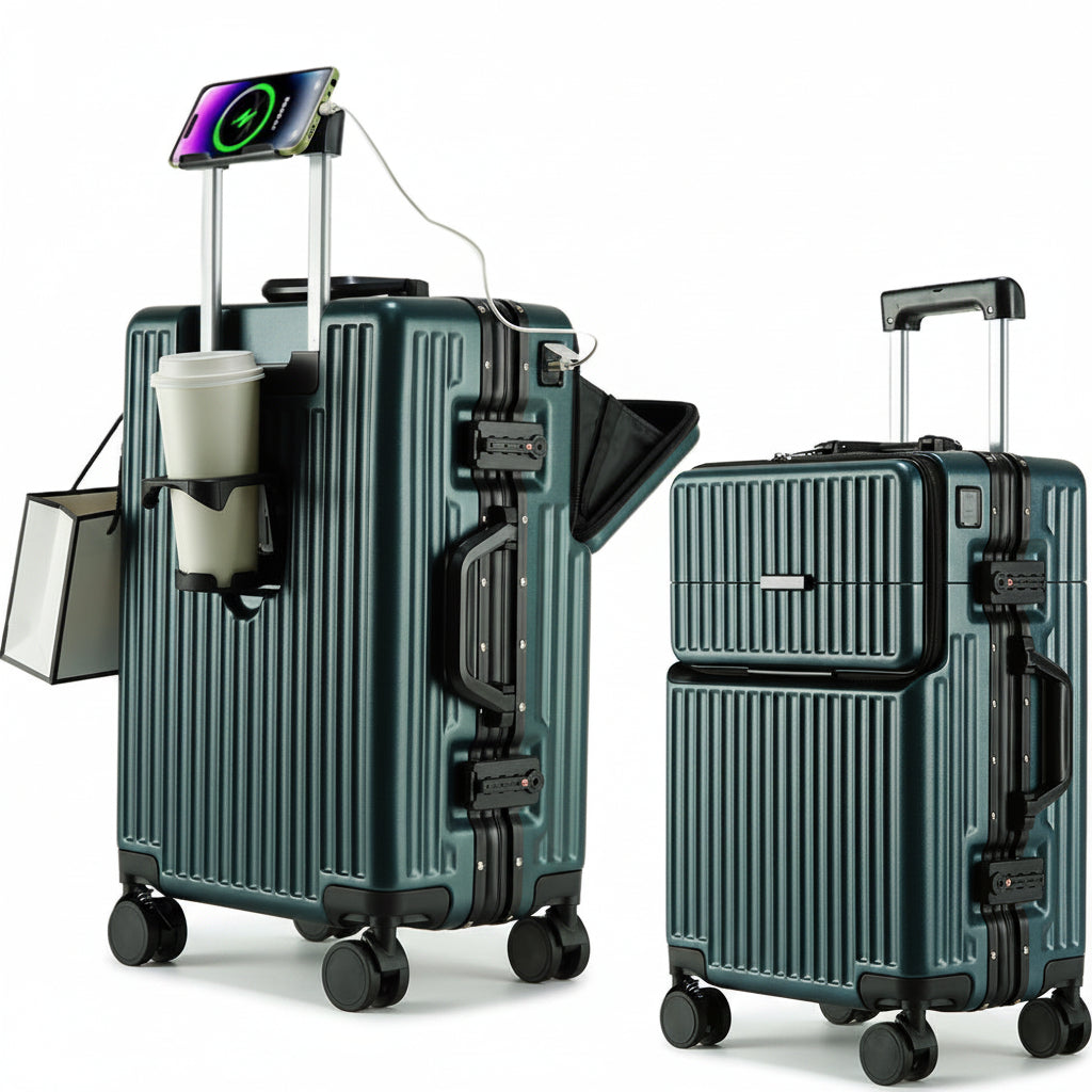 Side angle highlighting durable build and stylish retro finish