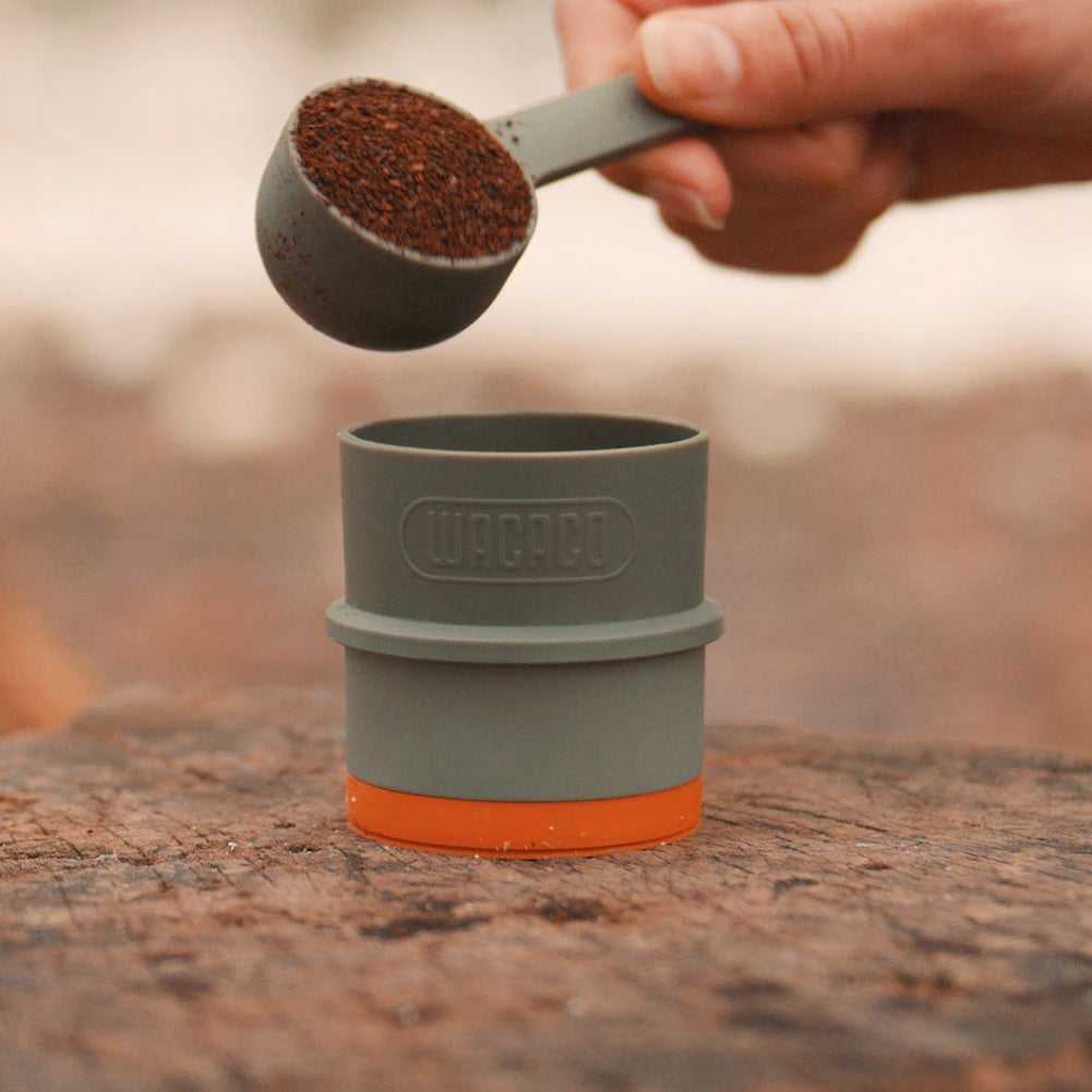 Pipamoka vacuum coffee maker side view showing pressure brew system and stainless steel design