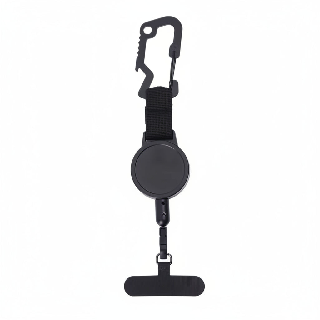 Phone lanyard variants tab and clip type options retractable travel phone tether