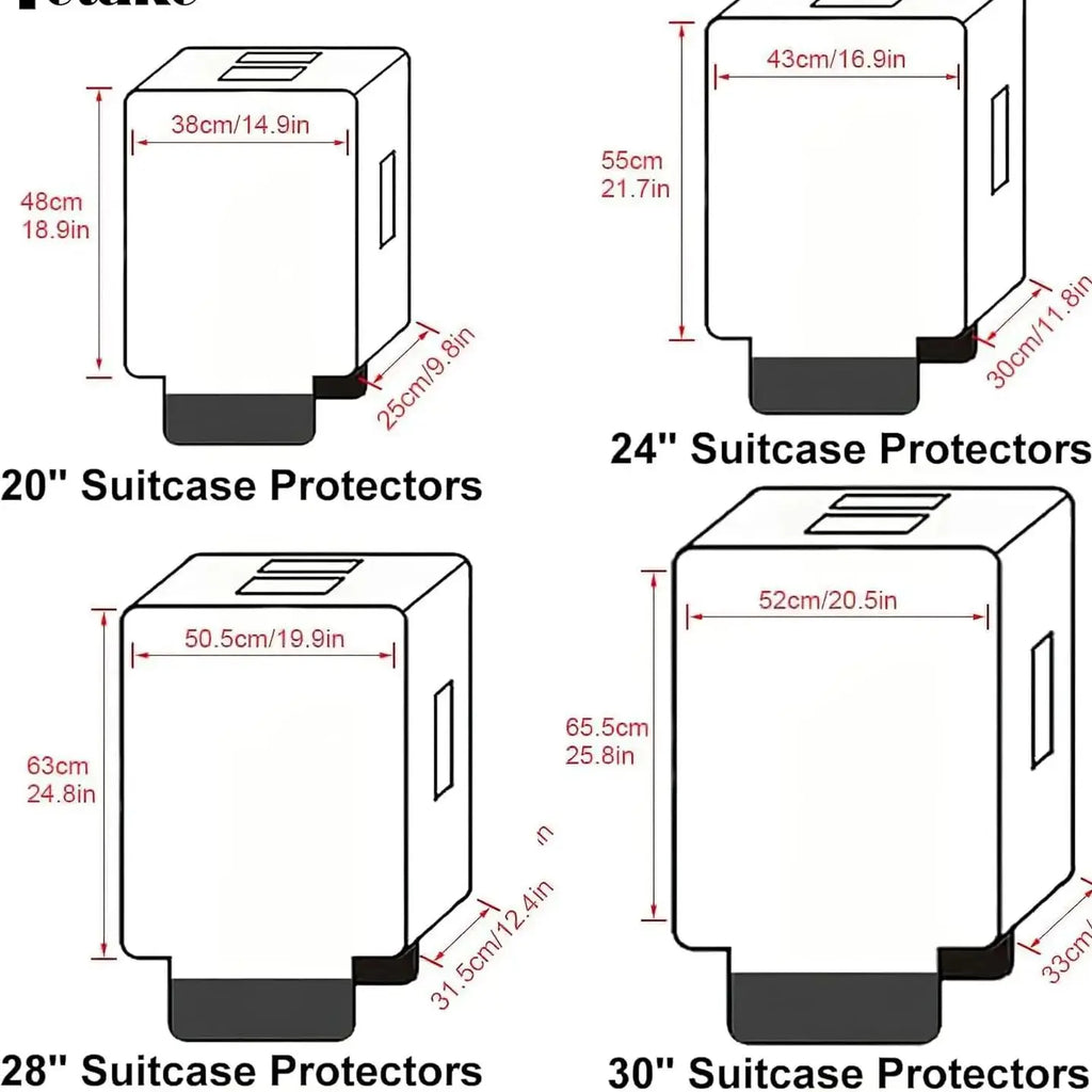 Waterproof transparent PVC luggage cover protecting checked bag at airport carousel