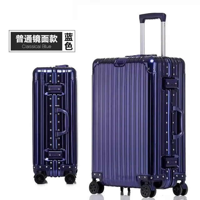 High Quality 100% Aluminum-magnesium alloy material 20/24/26/29 size travel Luggage Spinner brand – colour options available