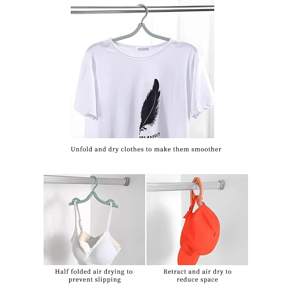 Foldable Travel Clothes Hangers 10pcs Set