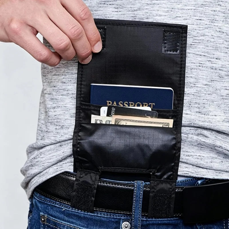 StealthClip slim 1.5cm profile travel belt pouch pickpocket proof travel wallet