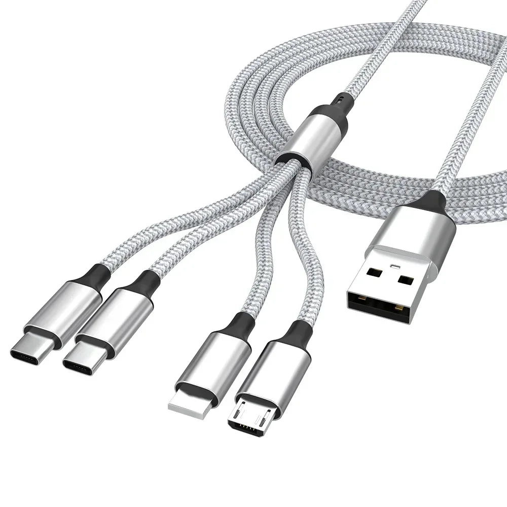 Product image page of 4 way fast charging cable 