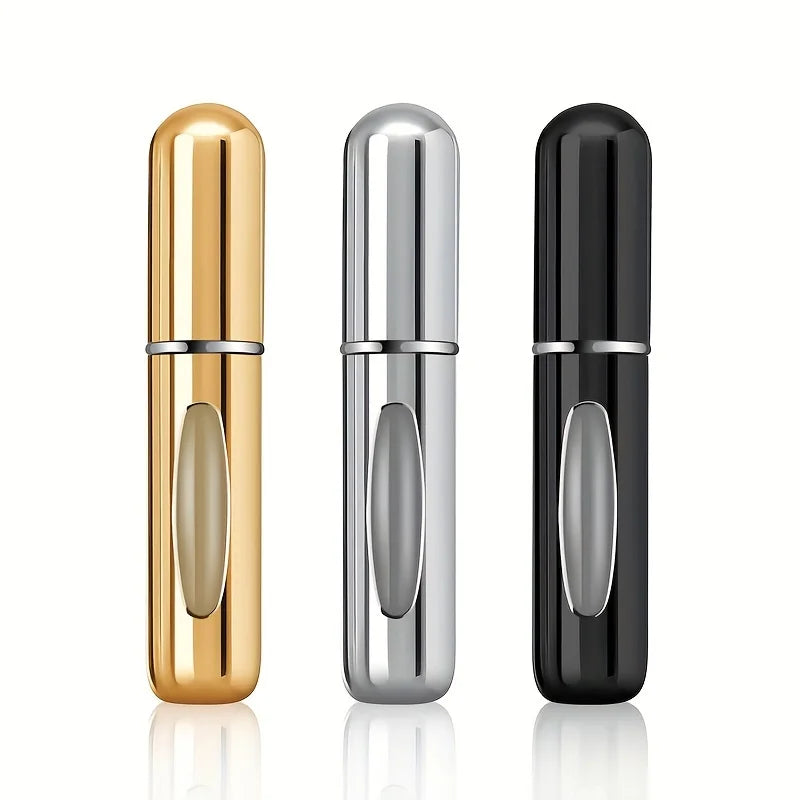 5ml aluminium refillable perfume atomizer travel spray bottle black silver gold Australia