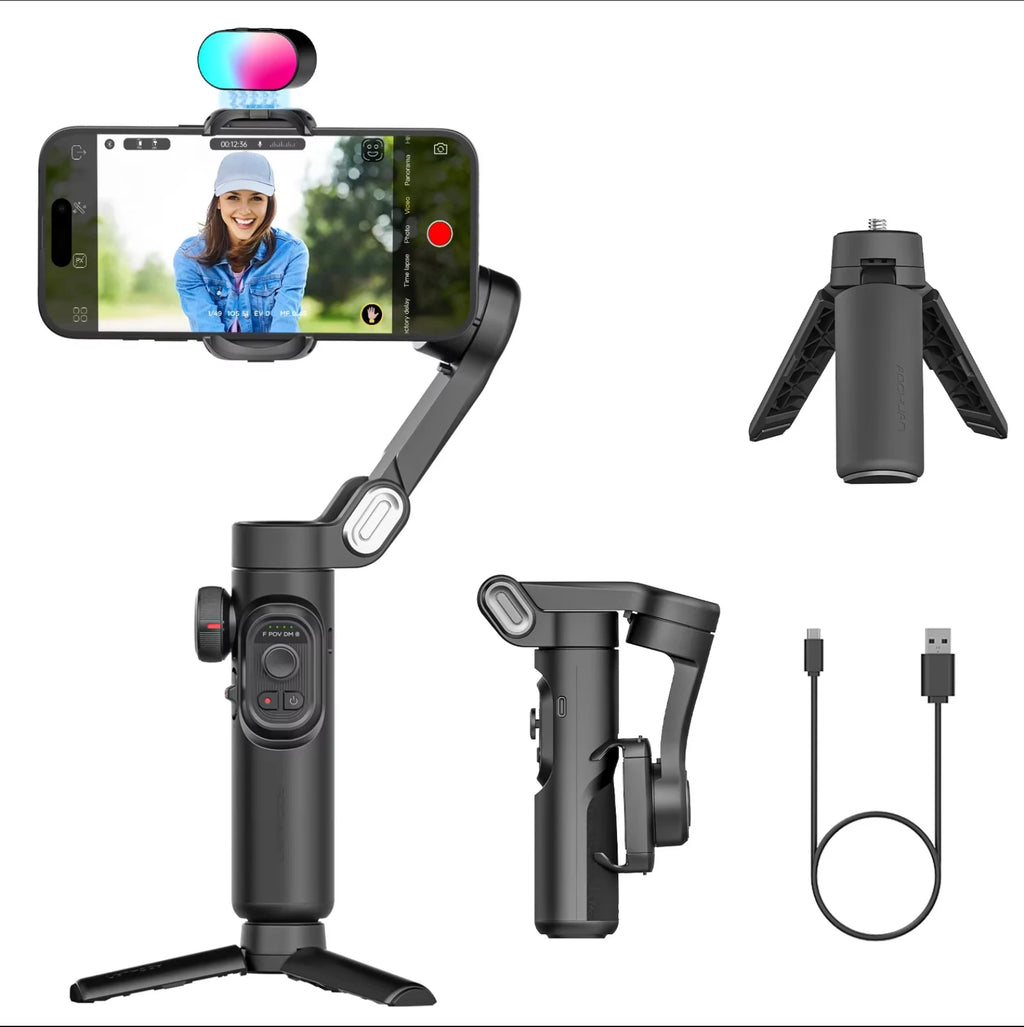 Product image page of Gimbal Stabilizer SmartXE for Smartphone AI Face Tracking