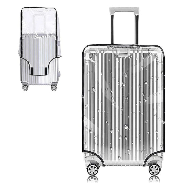Clear PVC Wheeled Luggage Cover – Transparent Wear-Resistant Protector