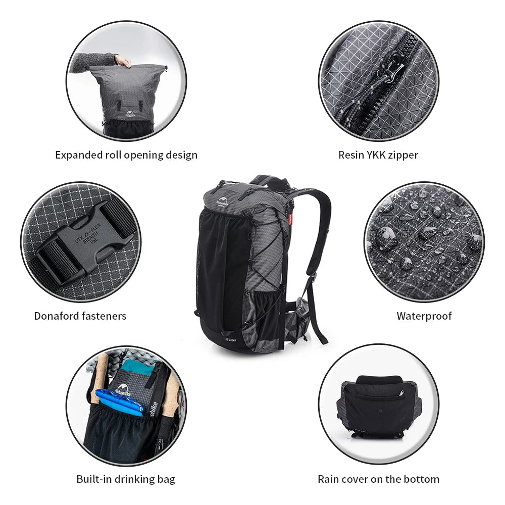 Trip Topp Naturehike 60 5L hiking backpack packed for multi-day outdoor adventure