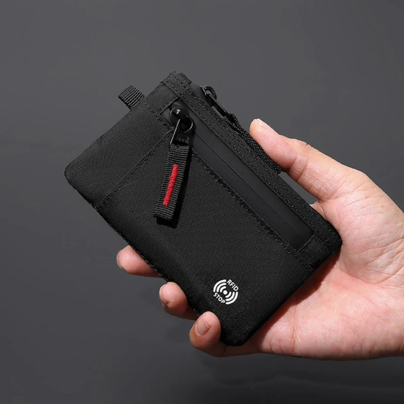 RFID nylon slim wallet open interior card slots travel wallet Australia