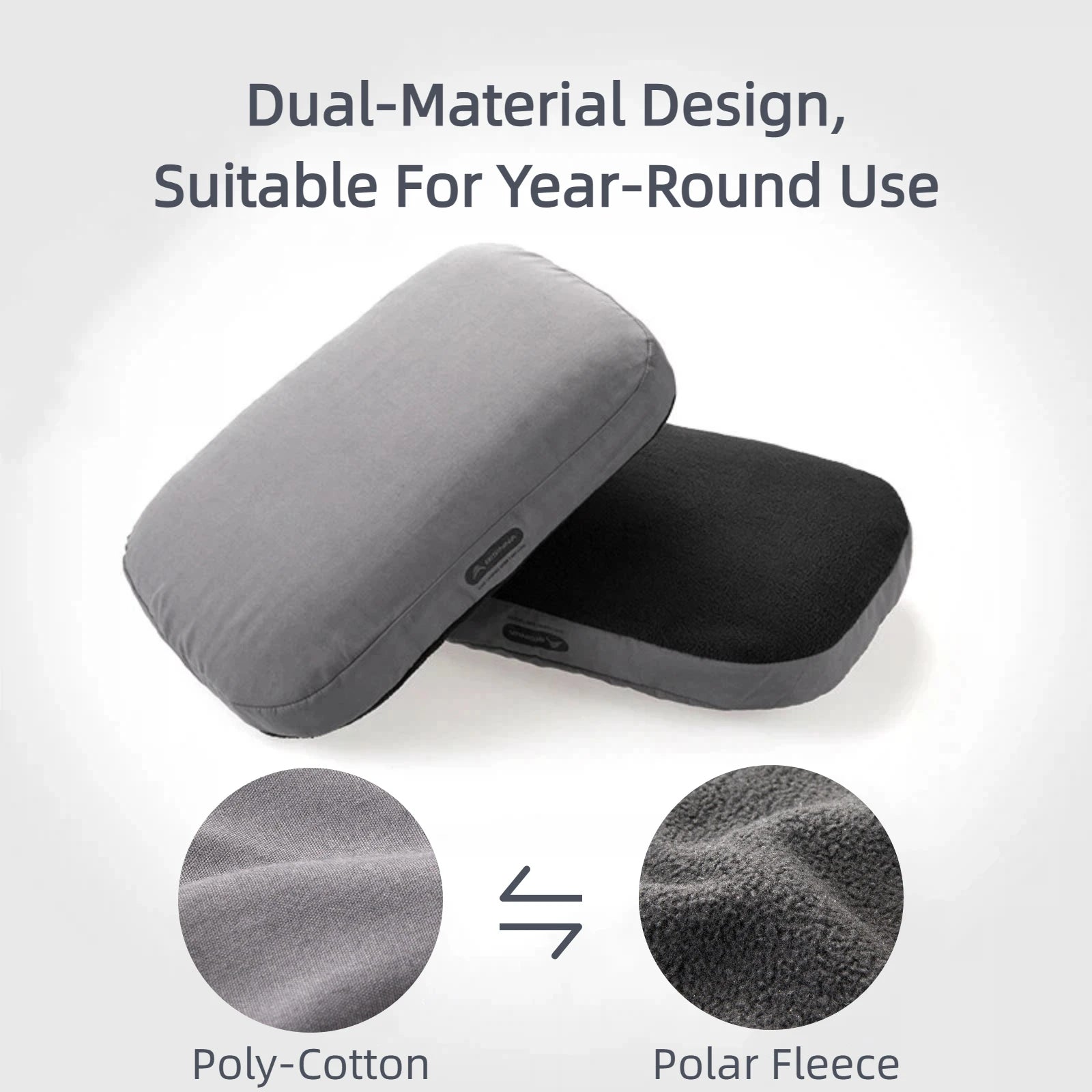 Memory foam travel pillow compressed small size carry-on bag compatible