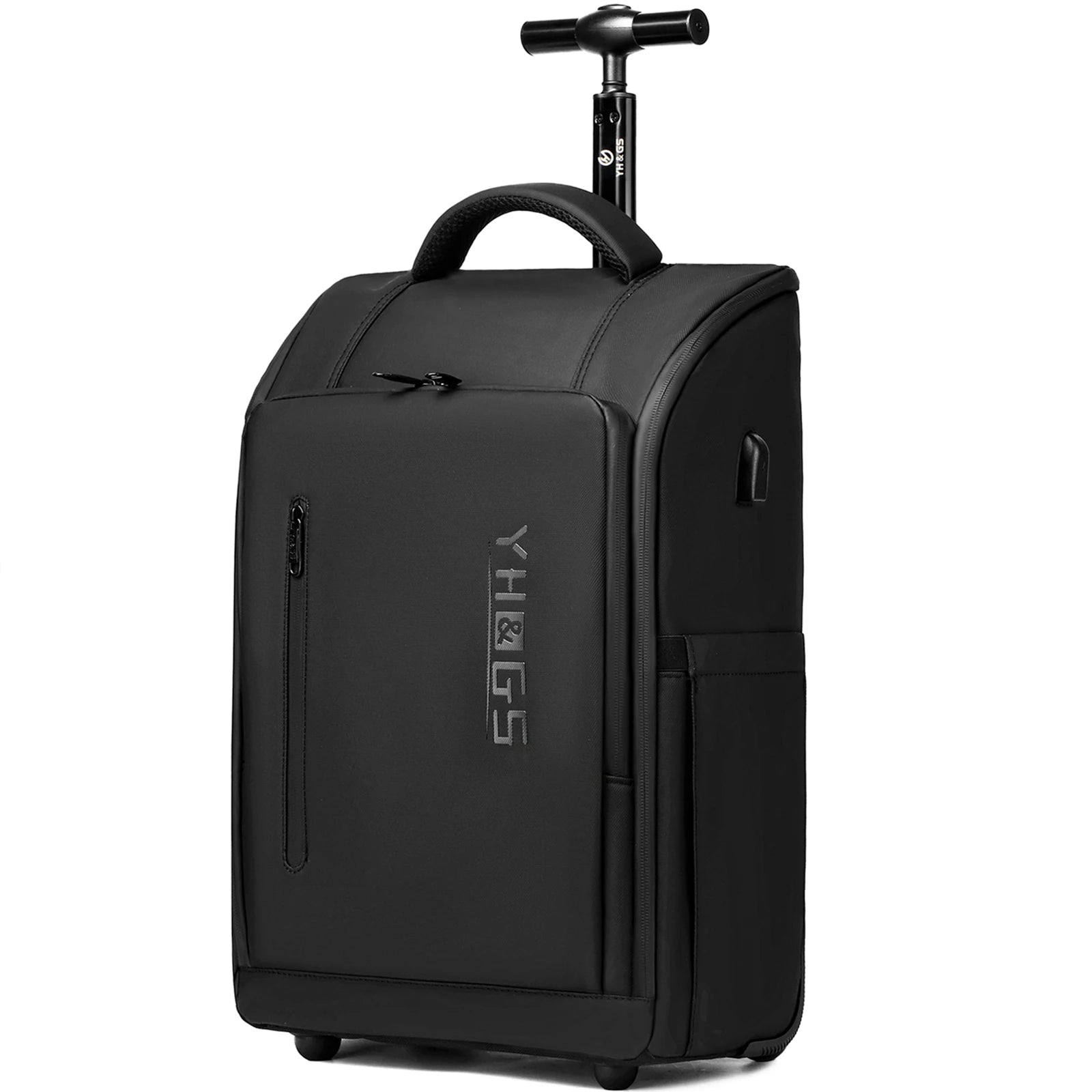 RollTech™ Travel Backpack – open showing storage