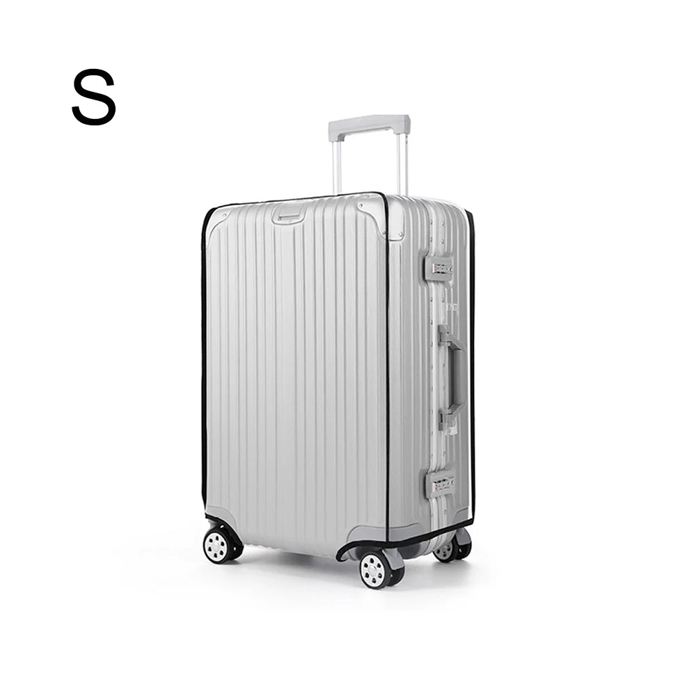 Wheeled luggage cover PVC scratch proof rain protection travel accessory Australia
