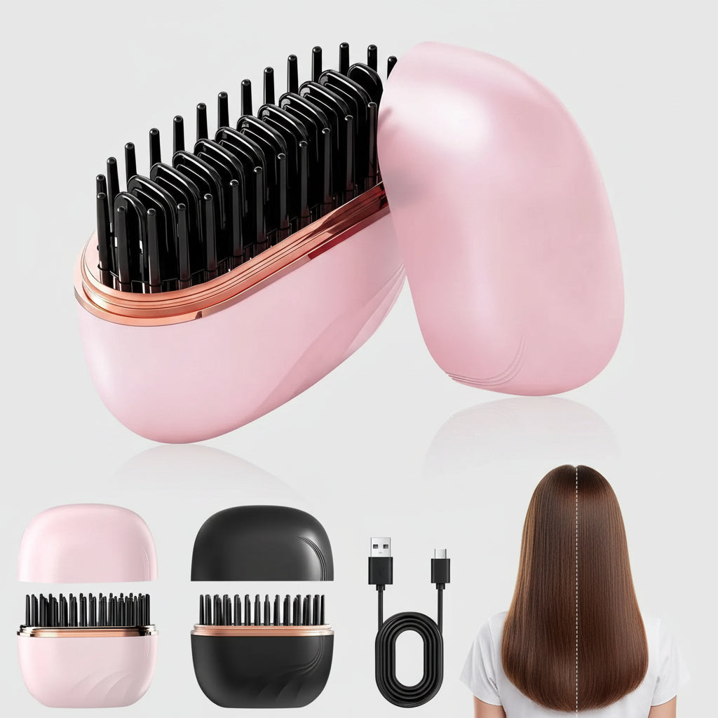Portable cordless hair straightener USB charged hotel travel beauty tool
