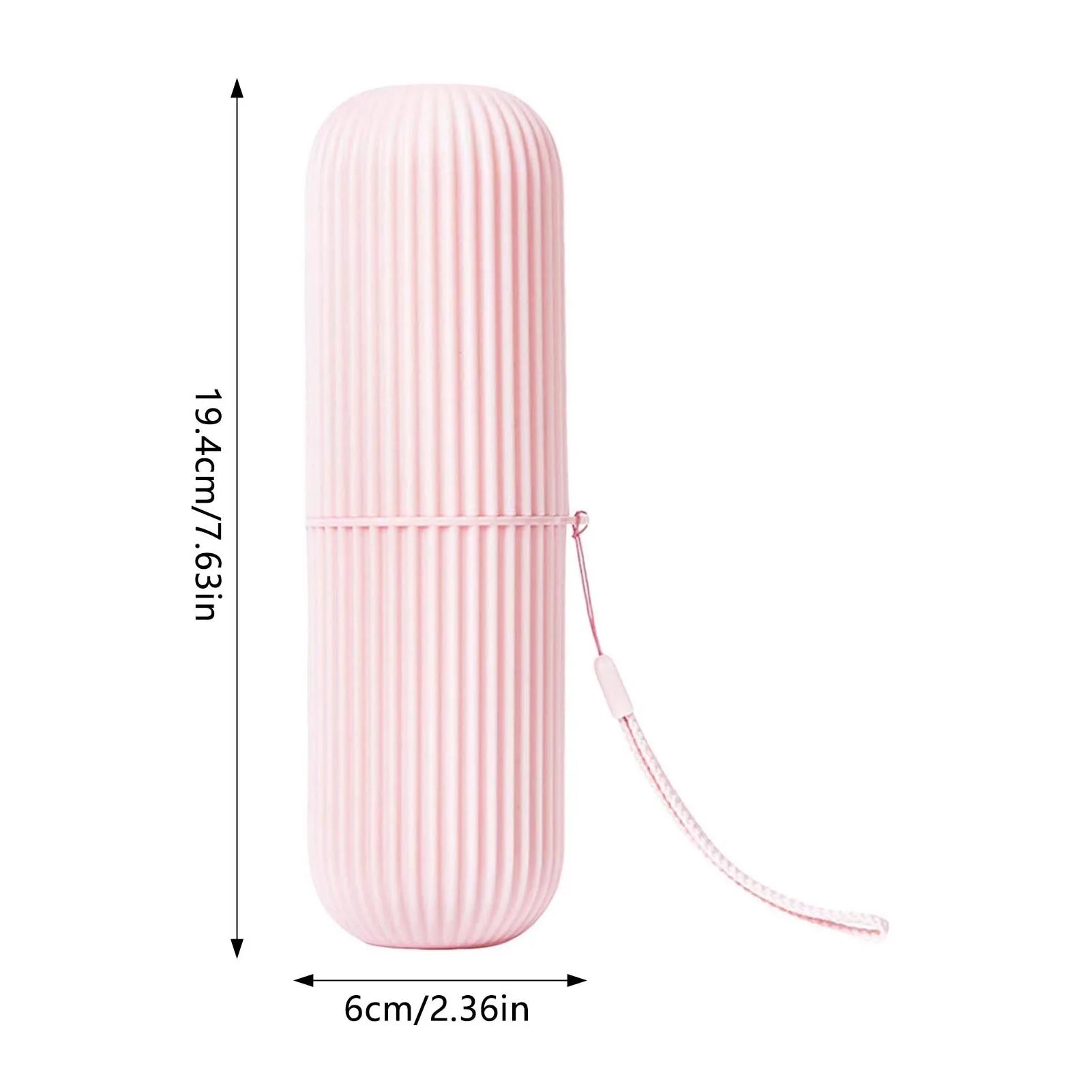Travel dental storage case with toothbrush inside size comparison compact travel