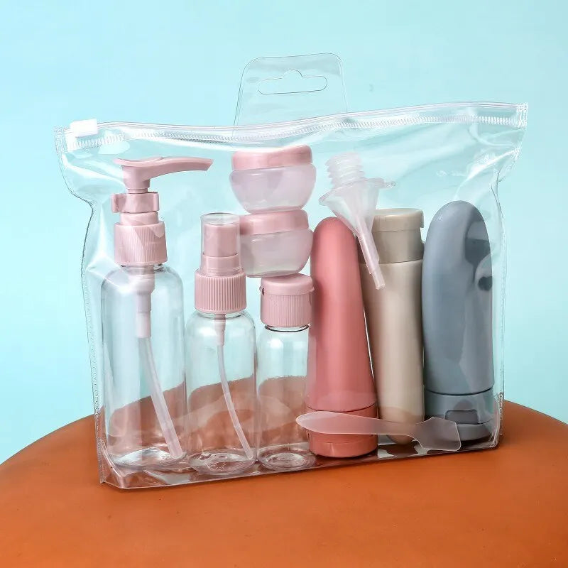 Product image page of Travel Bottles With Storage Bag 11pcs