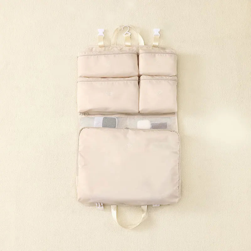 Portable Travel Luggage Clothing Organizer Bag Seven-In-One Underwear Socks Shirt Storage Bag for Business Trips – back view