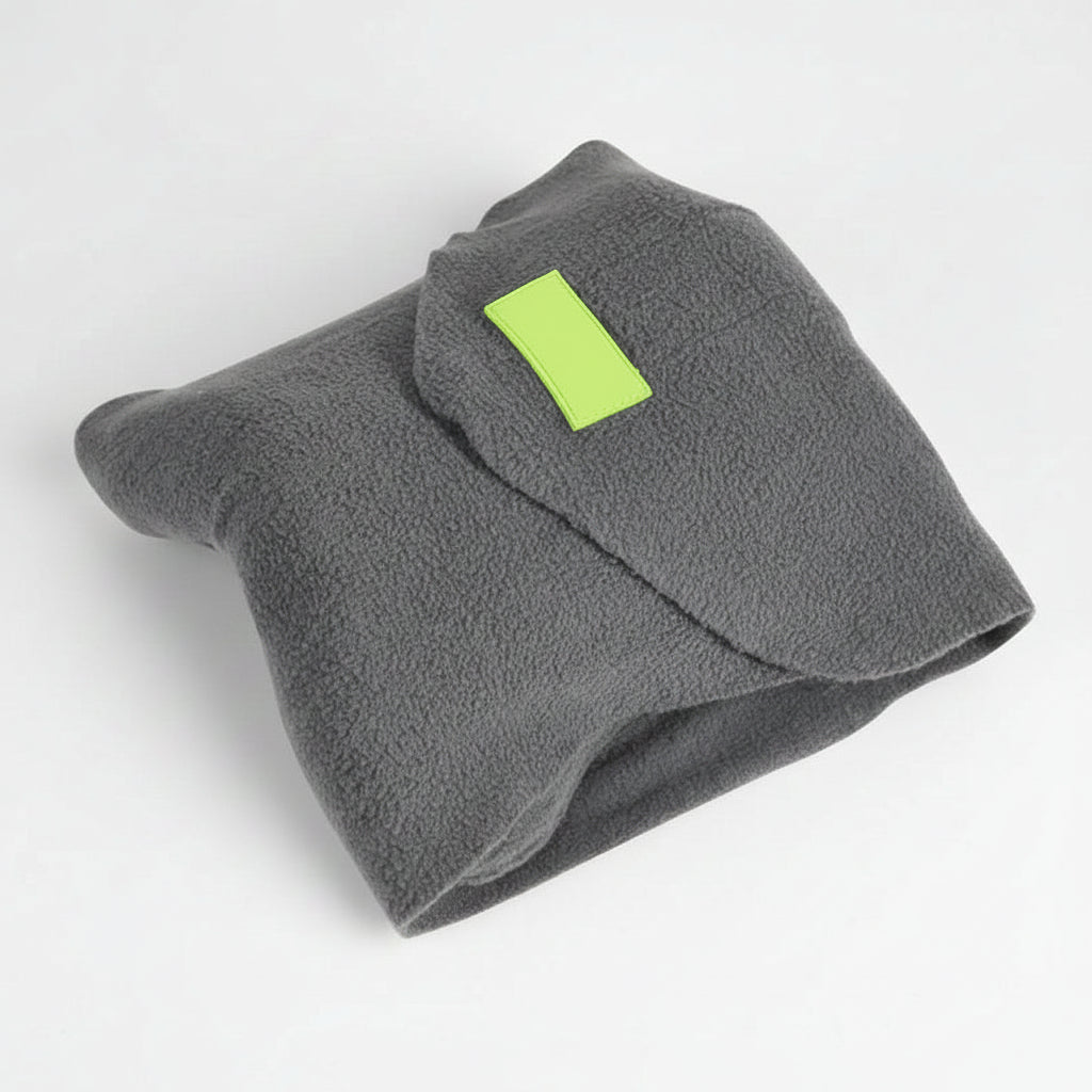 Close-up of the TiltRest Air Lightweight Travel Pillow showing key features and build quality - travel accessories Australia