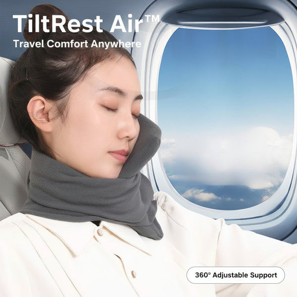 TiltRest Air™ Lightweight Travel Pillow
