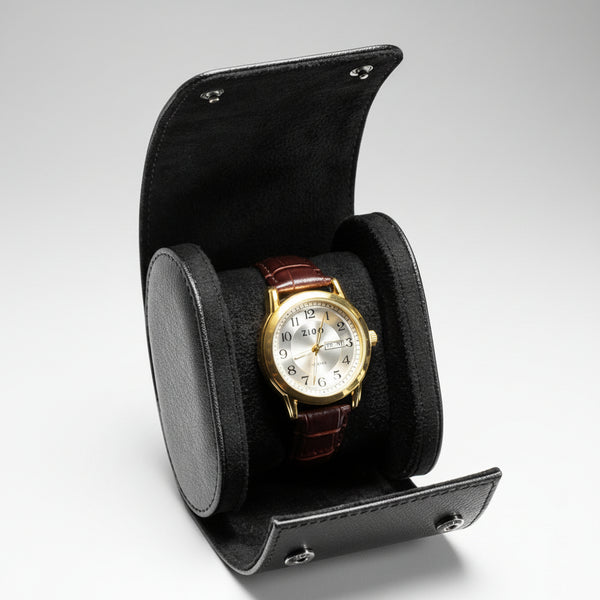 Travel Watch Roll Organizer | Luxury Leather Case