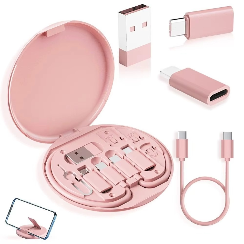 Close-up of the TravelCharge Kit showing key features and build quality - travel accessories for flights