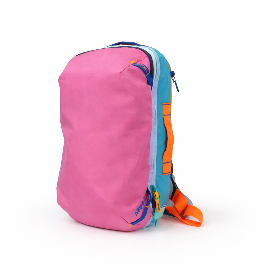 Front view of the VibeTrail28L Backpack - travel gear, perfect for Australian travellers