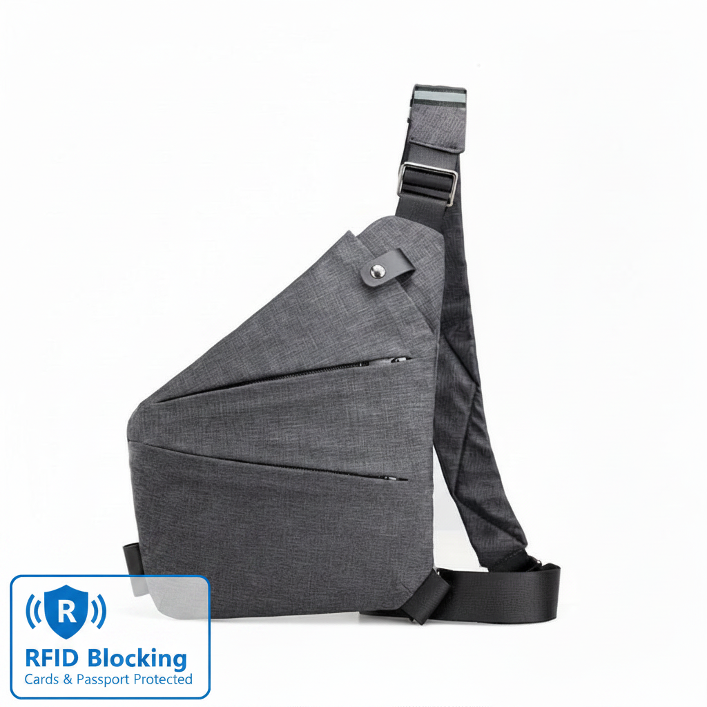 Europe Trip Kit: RFID anti-theft crossbody bag