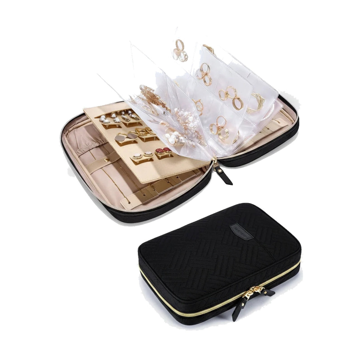 Beauty On-The-Go Kit: Hard shell jewellery organiser
