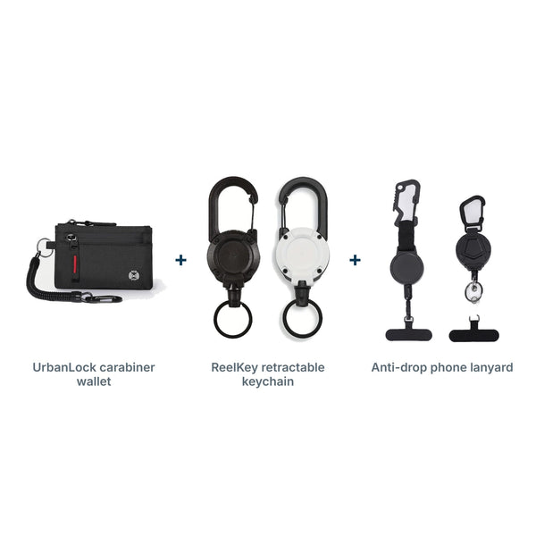 Carabiner Wallet Kit, 3-Piece Bundle