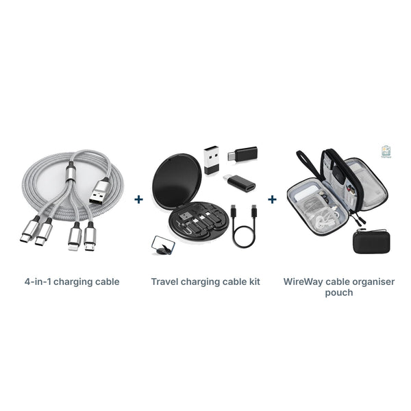 Charge Anywhere Kit, 3-Piece Bundle