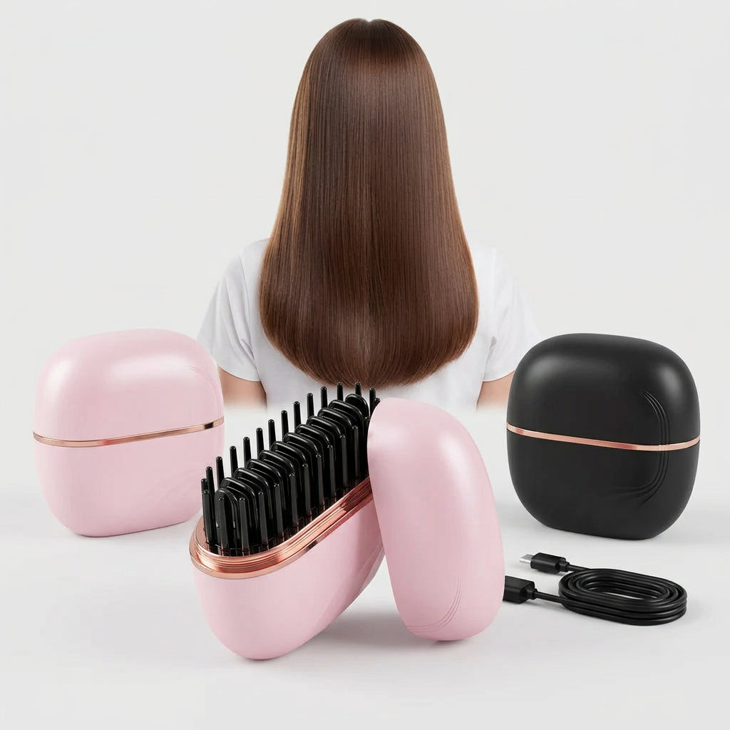 Portable cordless hair straightener USB charged hotel travel beauty tool