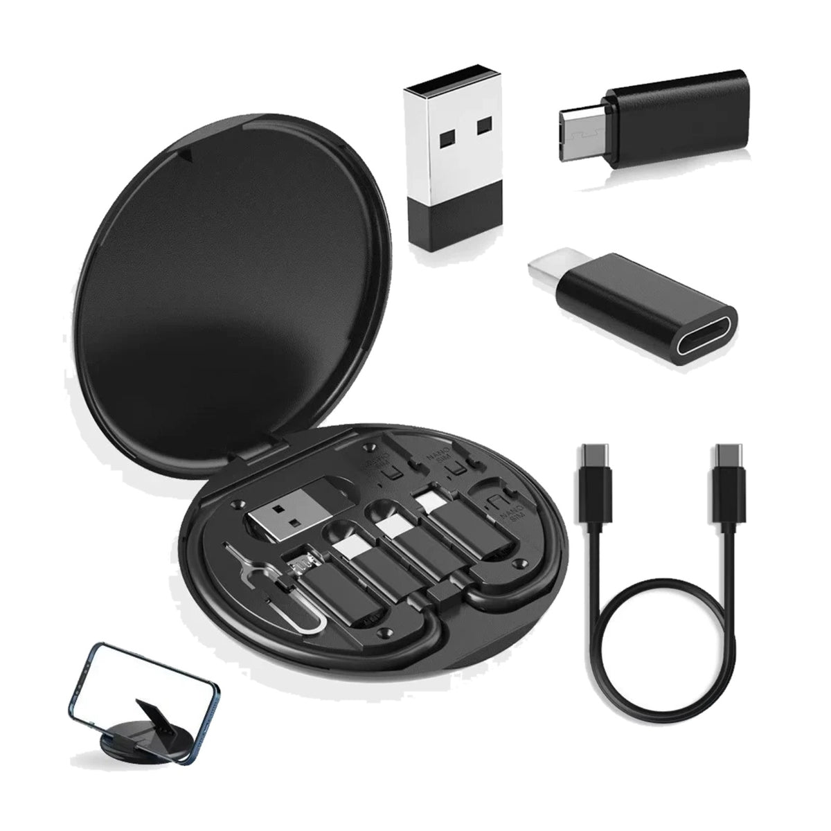 Desk-to-Departure Tech Kit: Travel charging cable kit