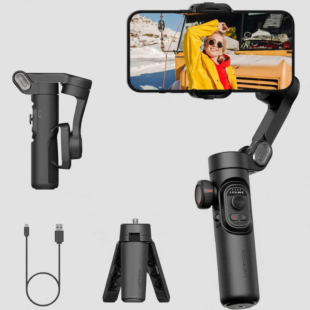 Gimbal Stabilizer SmartXE for Smartphone AI Face Tracking - travel accessories Australia