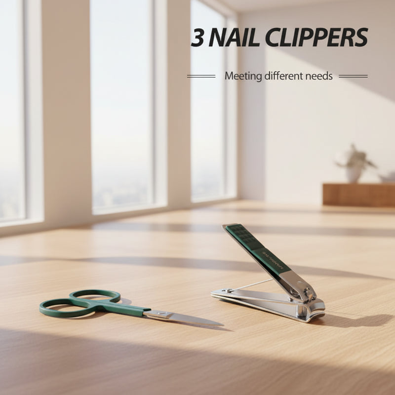 GroomKit™ High-End Nail Care Set – interior compartments